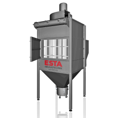 DUSTMAC P-90 (Filterpatronen) mit 90m² Filterfläche 7,5 kW