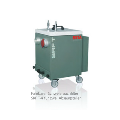 SRF T-4 - tragbarer Schweißrauchfilter - mit Filterpatrone für Lötrauch