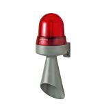 Signalhupe mit Blitzlampe 24V/DC/ROT